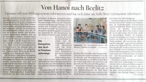 Foto des Zeitungsausschnitts