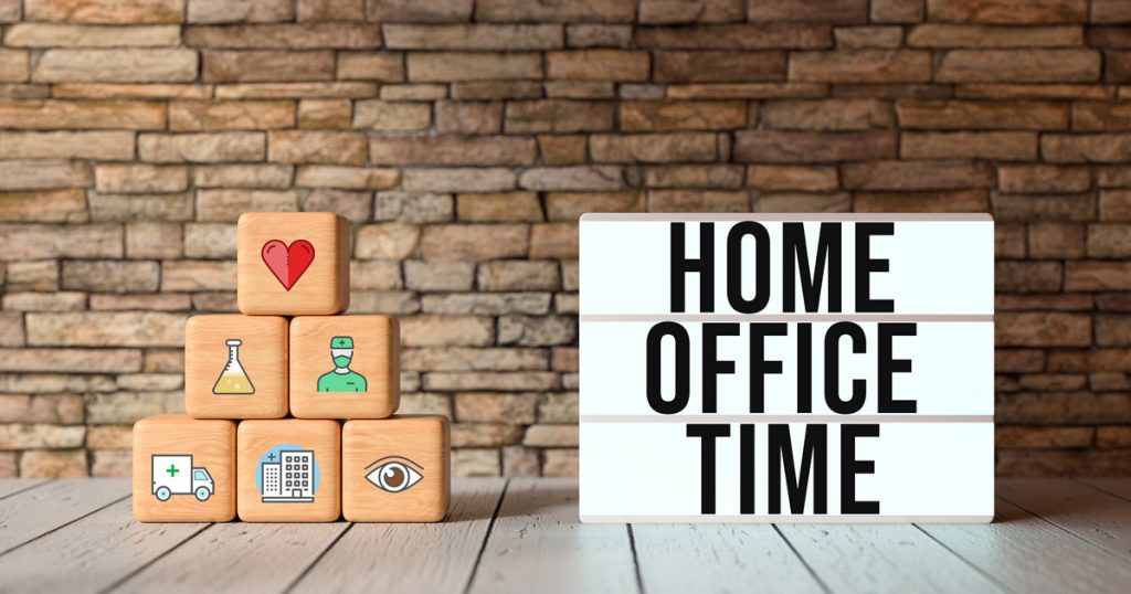 Foto: Buchstaben Homeoffice