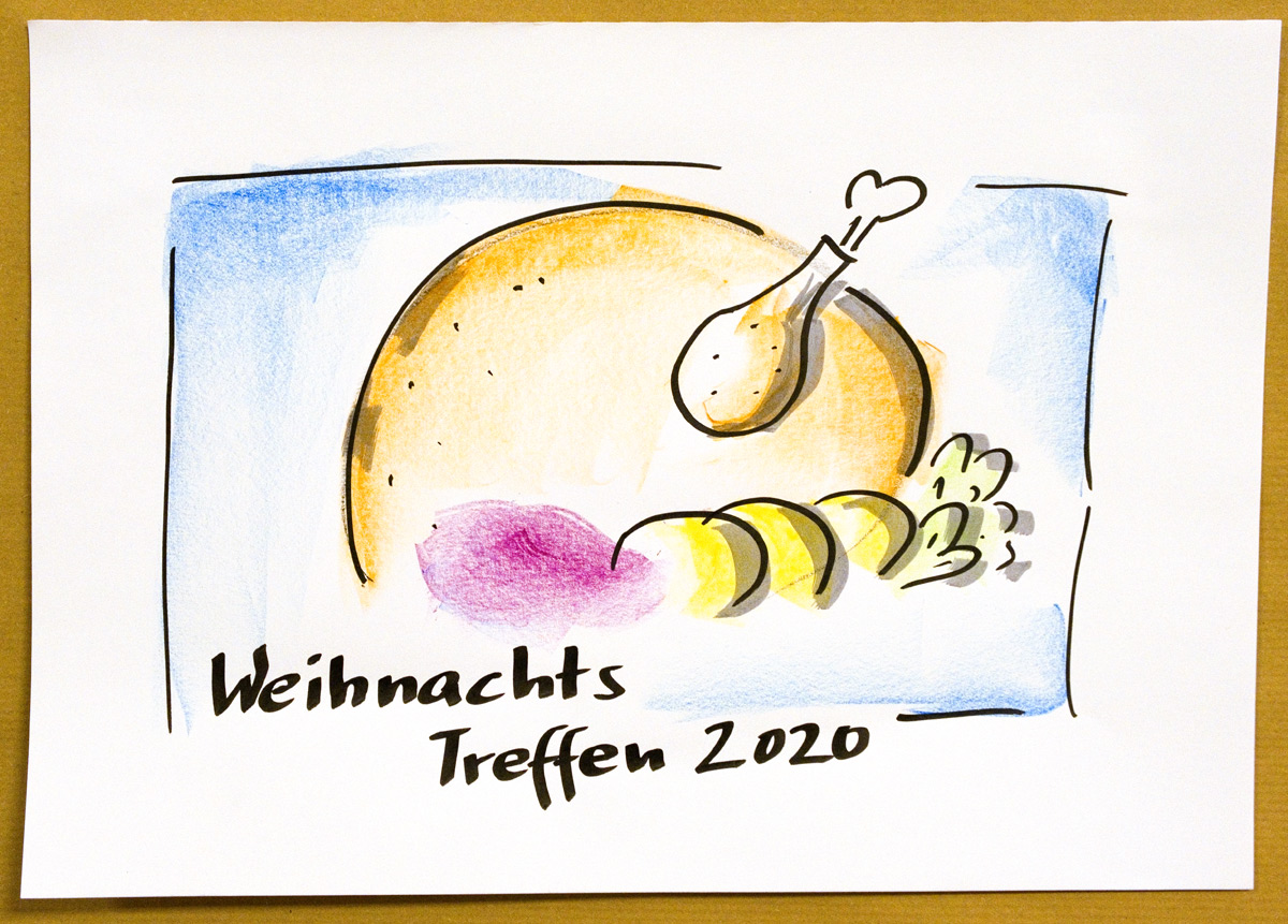 Foto: Weihnachtsgans auf Papier