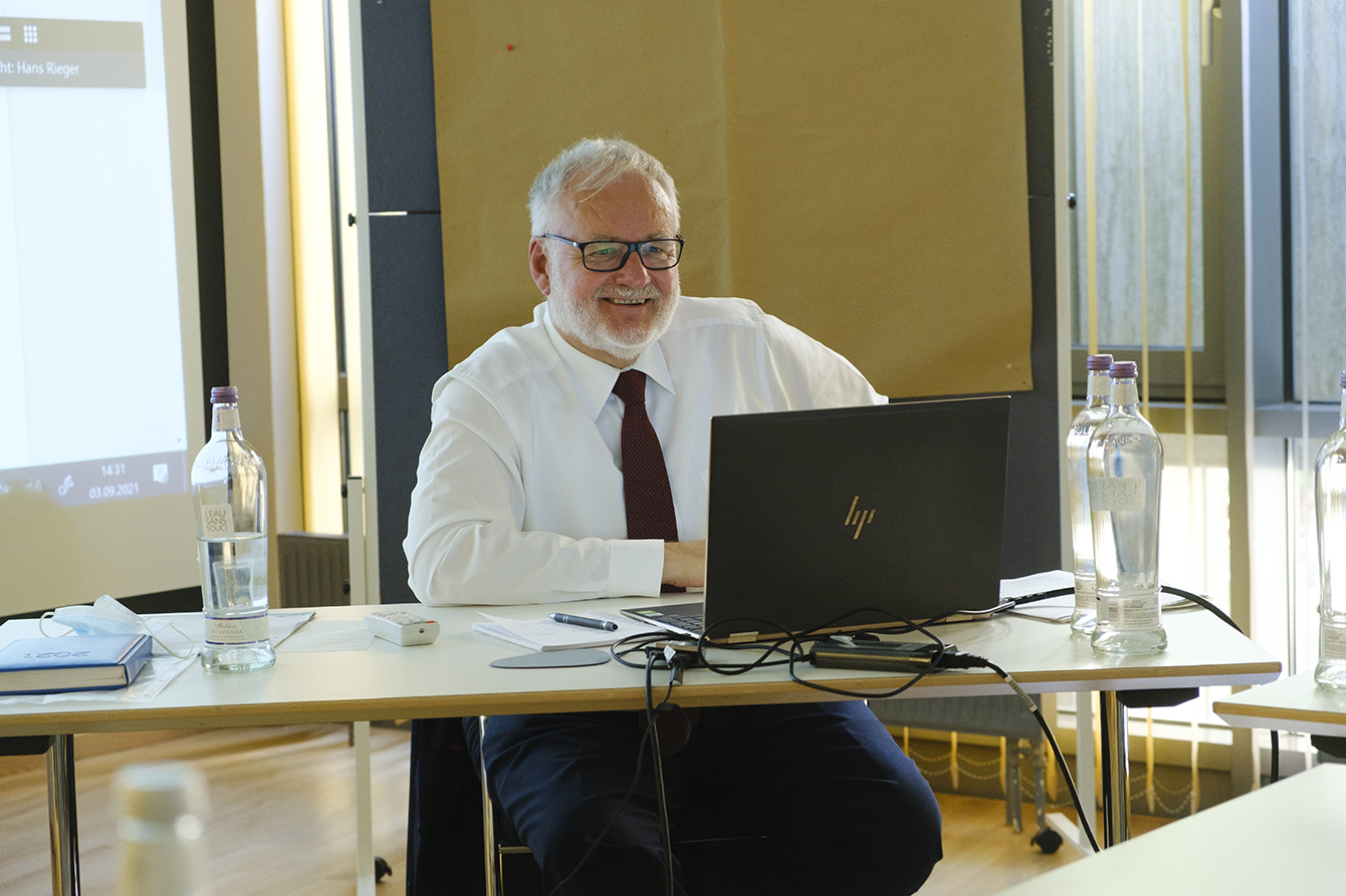 Foto: Jürgen Müller während der Tagung