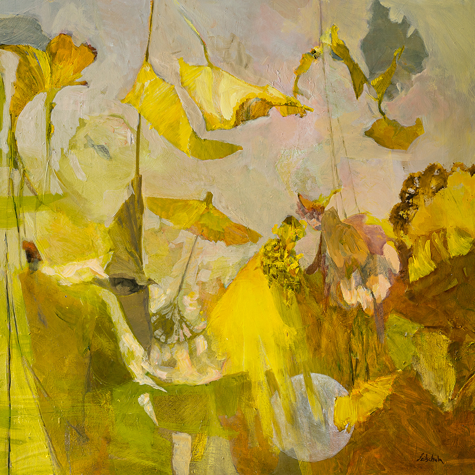 Eva Leitschuh, Gemälde Umbrella Landscape
