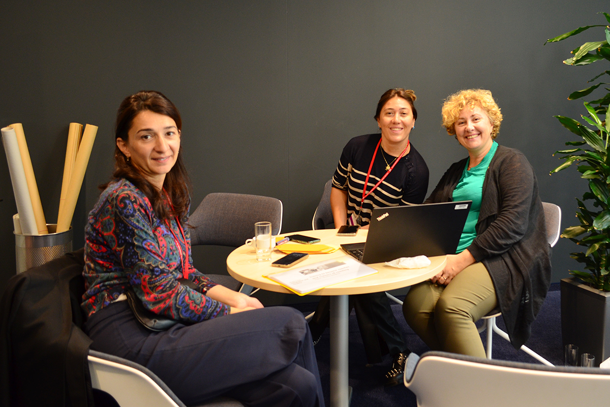Foto: drei Coaches aus Georgien