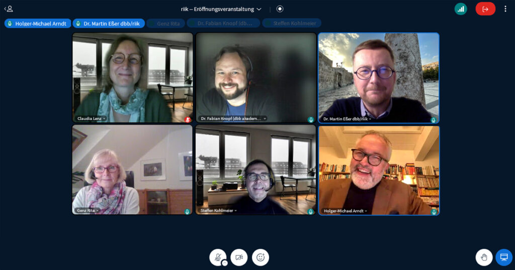 Bildschirmfoto: Eröffnung des riik